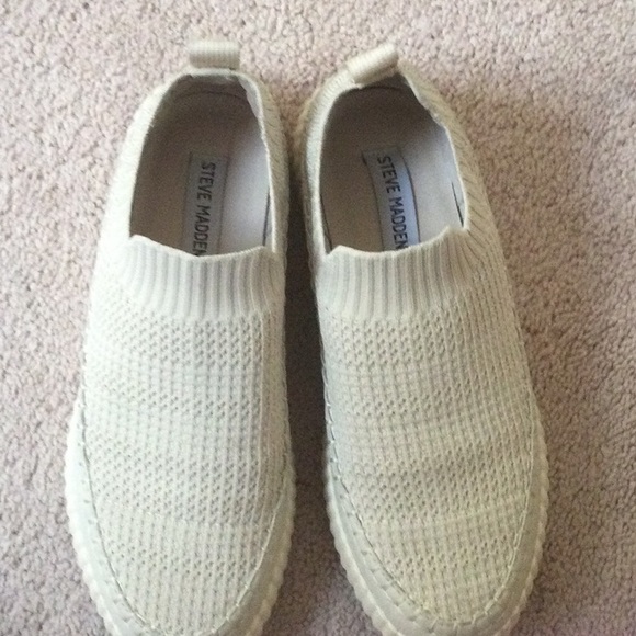 STEVE MADDEN Samarah-Beige-Slip on knit shoe - 8.5 - Picture 5 of 8